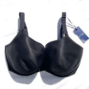 Fantasie Smoothing Moulded T Shirt Bra 36I Black Underwire FL4510 36i